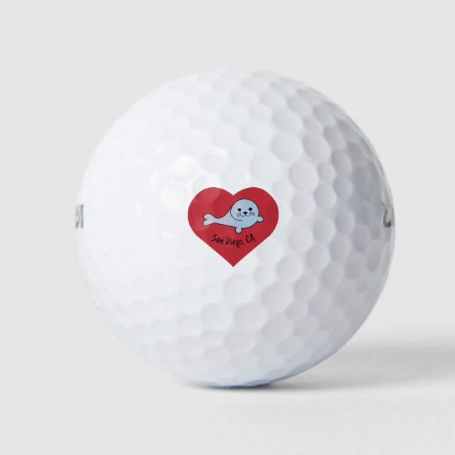 San Diego Seal Golf Balls (Front)