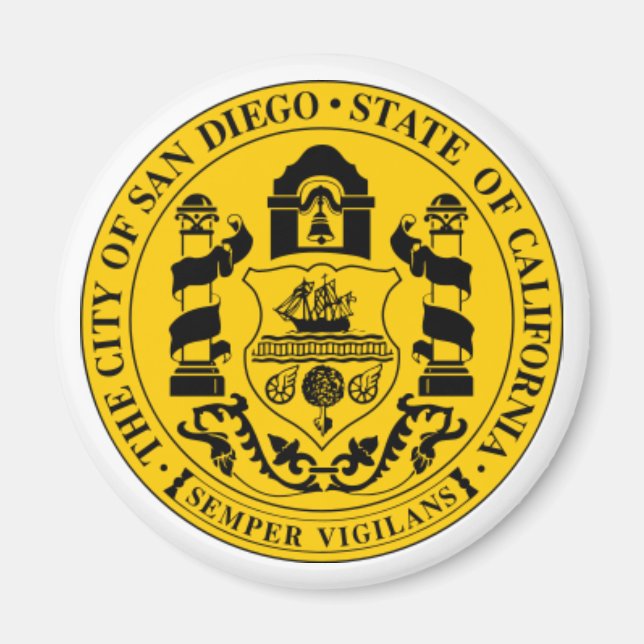 San Diego Seal Magnet (Front)