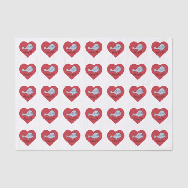 San Diego Seal Tissue Paper (Front)