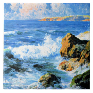 San Diego Shores, fine art, Ceramic Tile