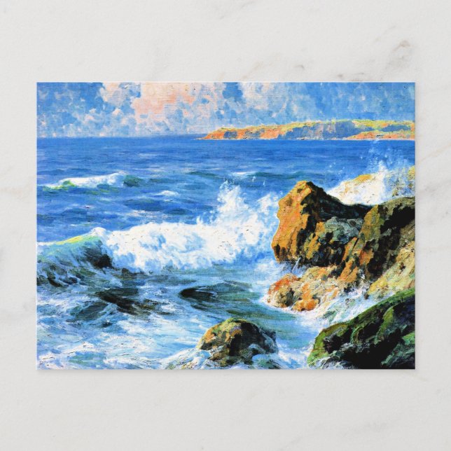 San Diego Shores, fine art, Postcard (Front)