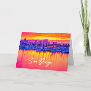 San Diego Skyline Blank Card