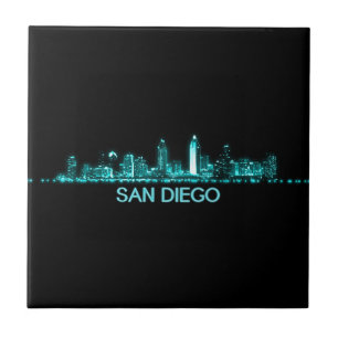 San Diego Skyline Ceramic Tile