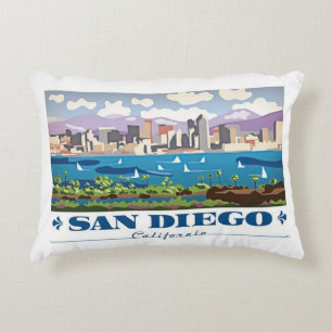 San Diego Skyline Decorative Cushion