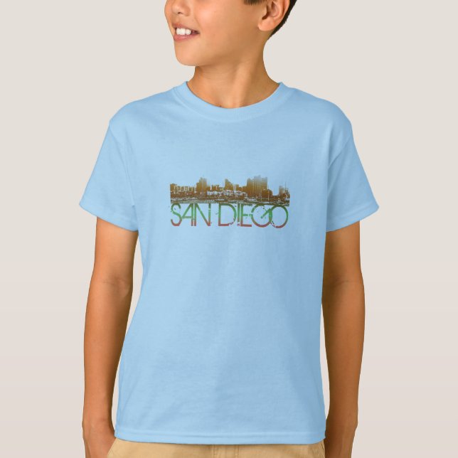 San Diego Skyline Design T-Shirt (Front)