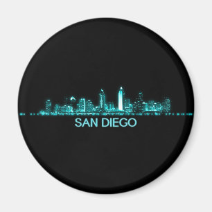 San Diego Skyline Magnet
