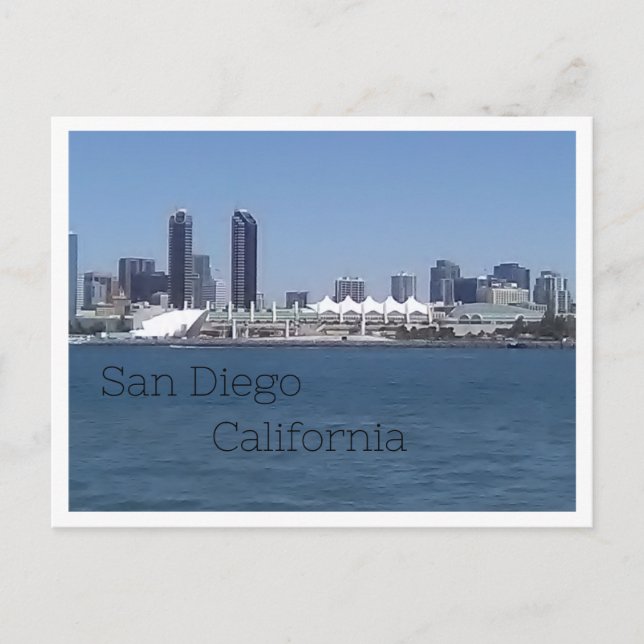 San Diego Skyline Postcard (Front)