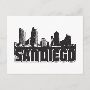 San Diego Skyline Postcard