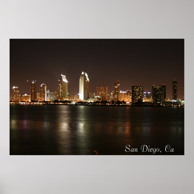 San Diego Skyline Poster (Front)