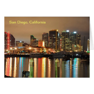 San Diego skyline reflections