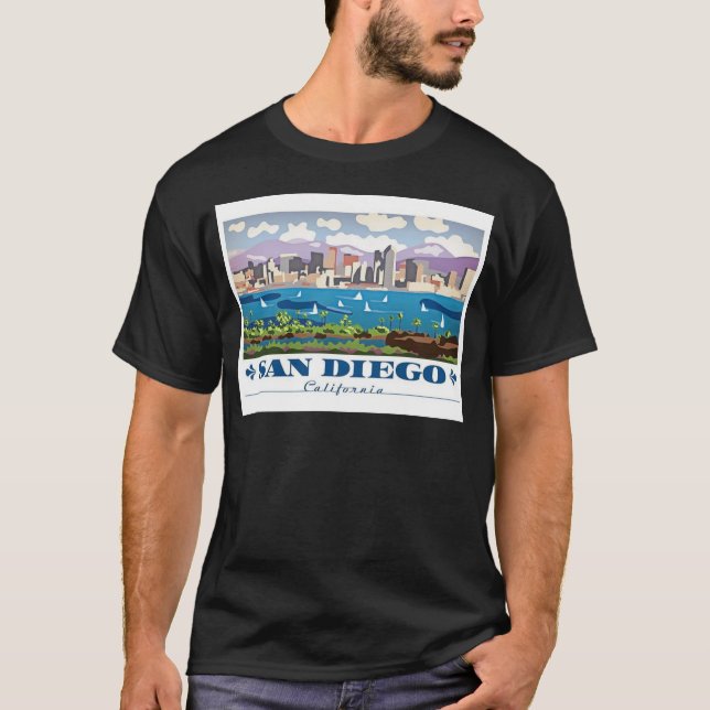 San Diego Skyline T-Shirt (Front)