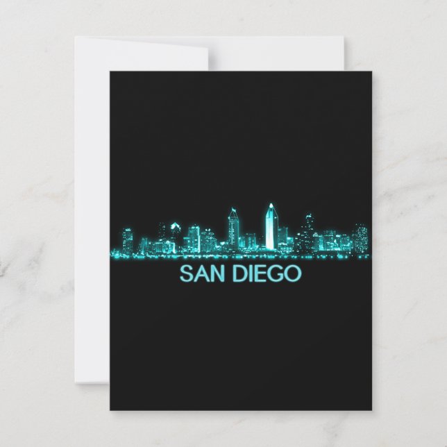 San Diego Skyline Thank You Card (Front)
