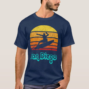San Diego Souvenir Retro Surf Vintage Californiaee T-Shirt