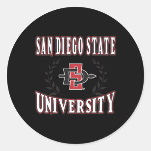 San Diego State Aztecs Laurels Classic Round Sticker