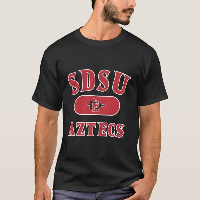 San Diego State Aztecs Varsity Black T-Shirt (Front)