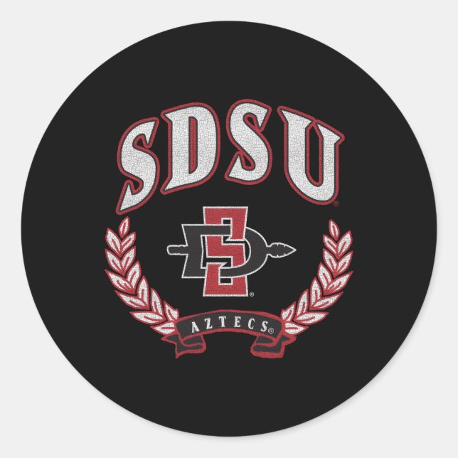 San Diego State Aztecs Victory Classic Round Sticker (Front)