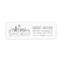 San Diego Stylized Skyline |