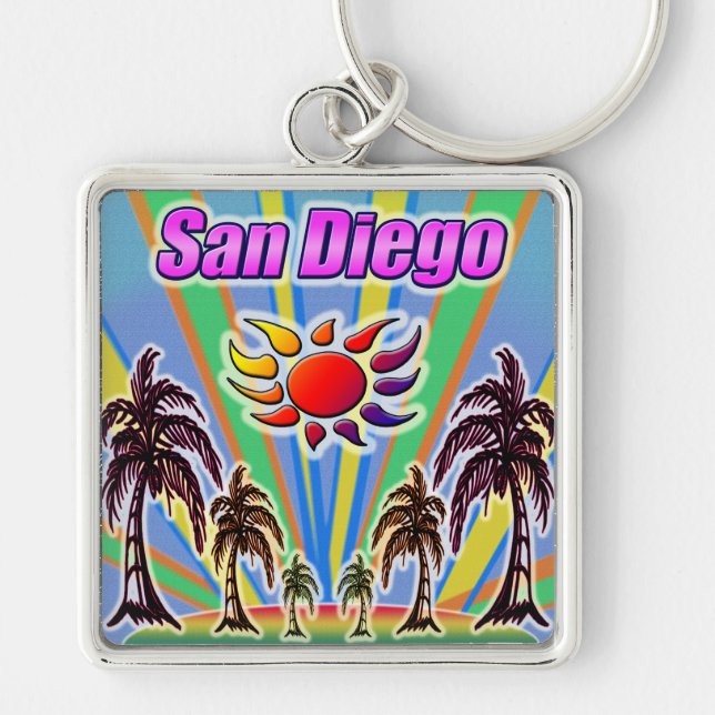 San Diego Summer Love Keychain (Front)