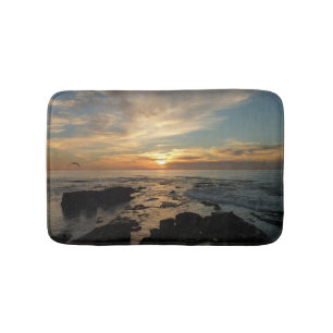 San Diego Sunset I California Seascape Bath Mat