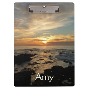 San Diego Sunset I California Seascape Clipboard
