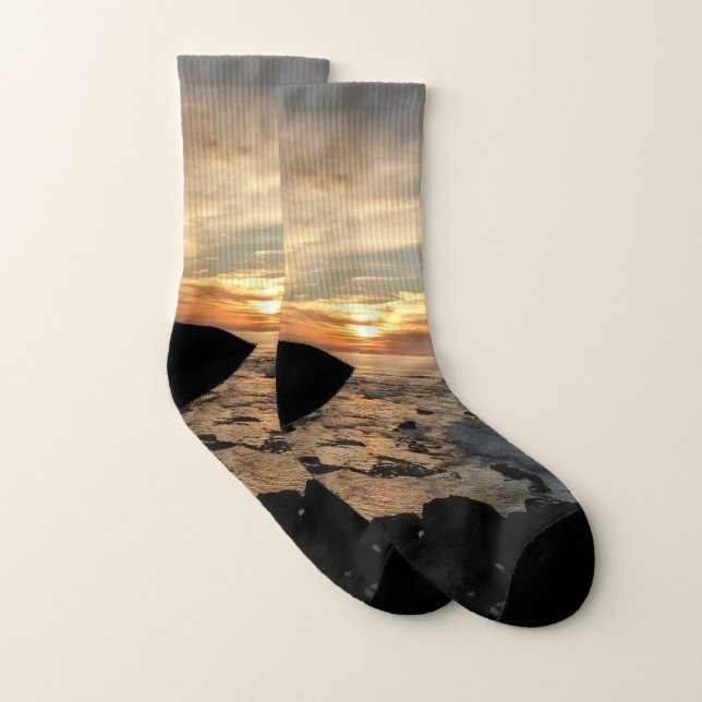 San Diego Sunset I California Seascape Socks (Pair)