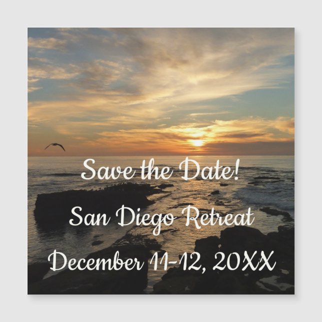 San Diego Sunset I Save the Date (Front)