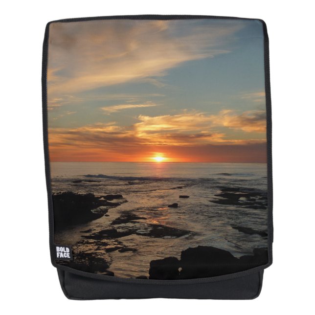 San Diego Sunset II California Seascape Backpack (Front)
