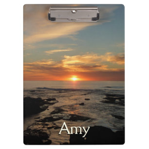 San Diego Sunset II California Seascape Clipboard
