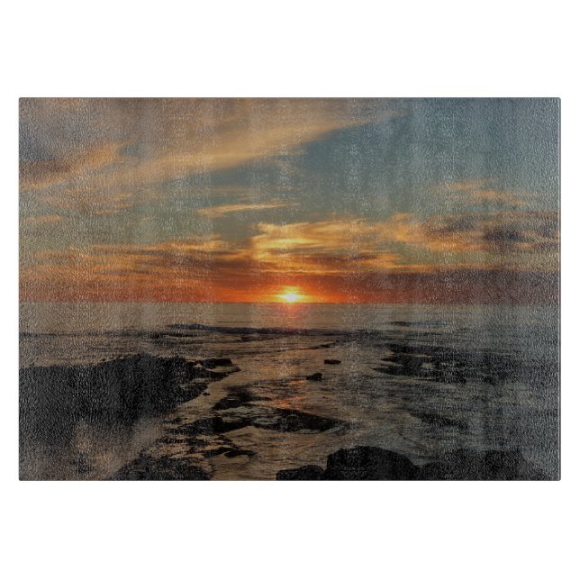 San Diego Sunset II California Seascape Cutting Board (Front)