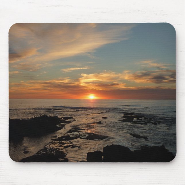 San Diego Sunset II California Seascape Mouse Pad (Front)