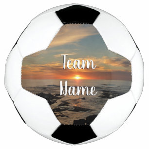 San Diego Sunset II California Seascape Soccer Ball