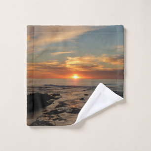 San Diego Sunset II California Seascape Wash Cloth
