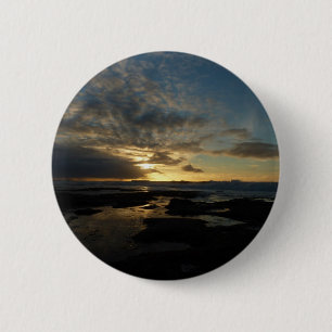 San Diego Sunset III Stunning California Landscape 6 Cm Round Badge