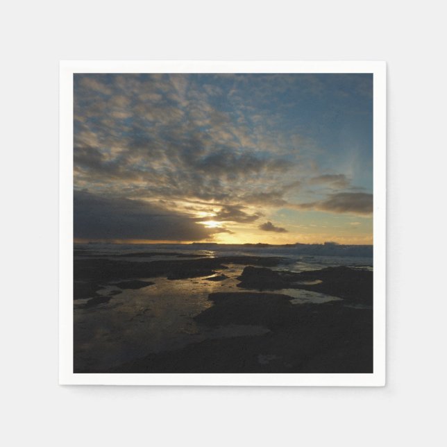 San Diego Sunset III Stunning California Landscape Napkin (Front)