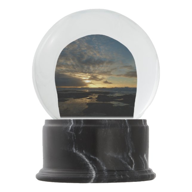San Diego Sunset III Stunning California Landscape Snow Globe (Front)
