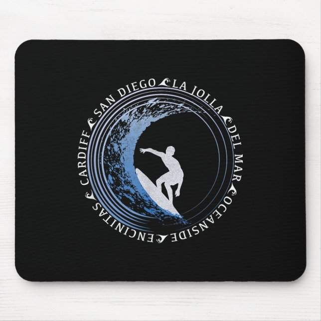 San Diego Surf _ San Diego Beach Gift _1  Mouse Pad (Front)