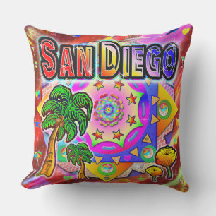 San Diego Tropical Friends Pillow