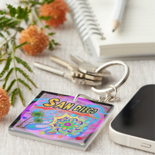 San Diego True Progress Keychain