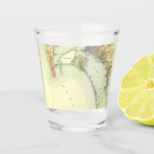 San Diego Vintage Map Shot Glass
