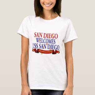 San Diego Welcomes USS San Diego T-Shirt