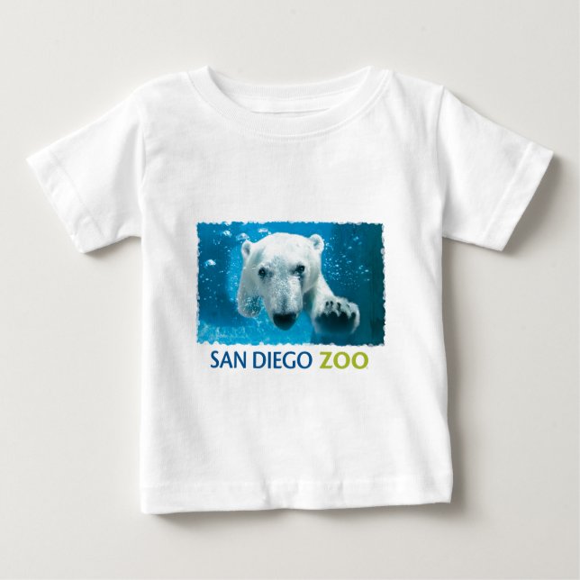 San Diego Zoo Polar Bear Baby T-Shirt (Front)