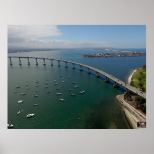 San Diego's Coronado Bay Bridge Poster