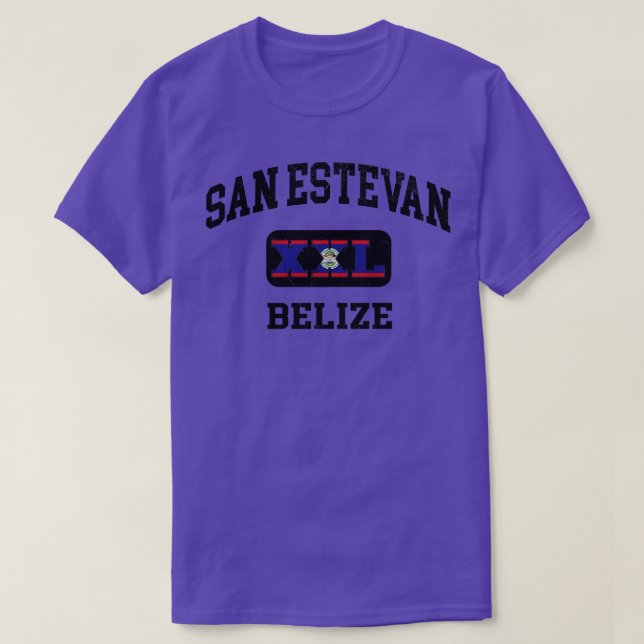 San Estevan Belise XXL Athletic design T-Shirt (Design Front)