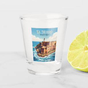 San Felipe del Morro Fortress Puerto Rico Shot Glass