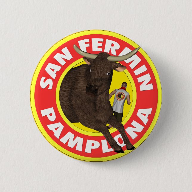 San Fermin de Pamplona 6 Cm Round Badge (Front)