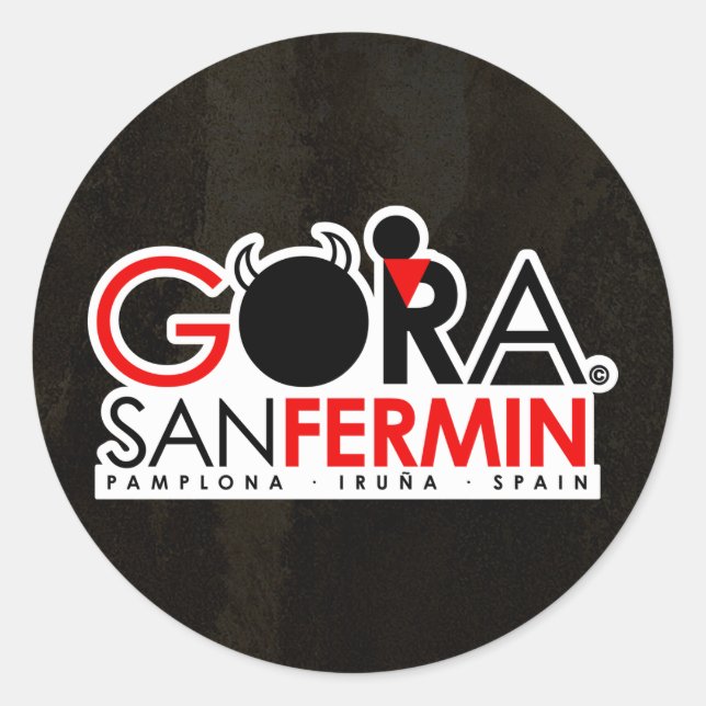SAN FERMIN SPECIAL EDITION CLASSIC ROUND STICKER (Front)