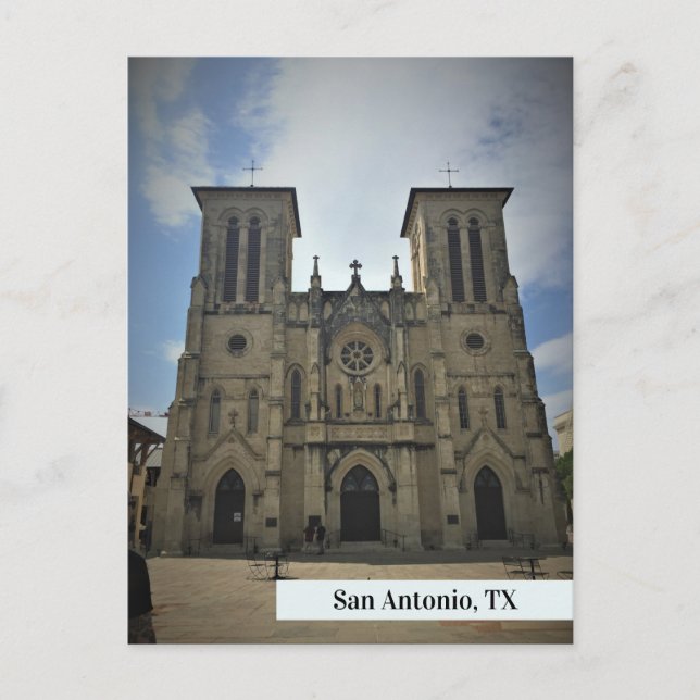 San Fernando Cathedral San Antonio Travel Postcard (Front)