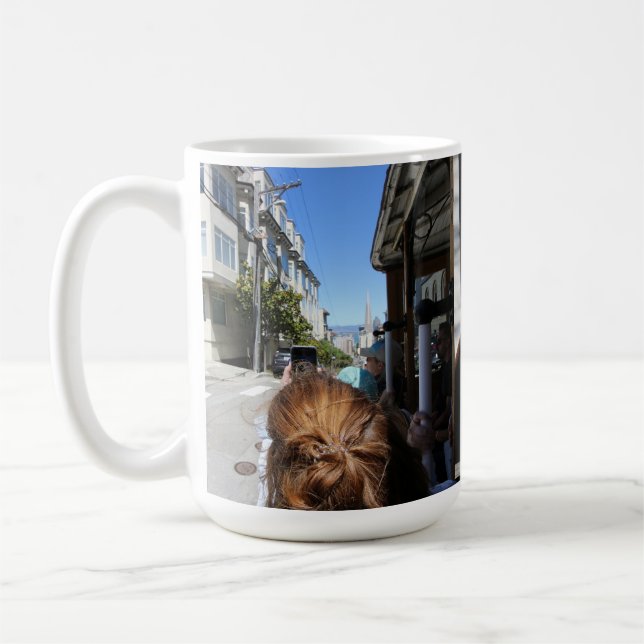 San Fran Cable Car & Fisherman's Wharf Sea Lions Coffee Mug (Left)