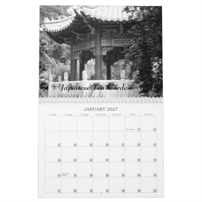 San Francisco  2008 Calendar (Jan 2027)