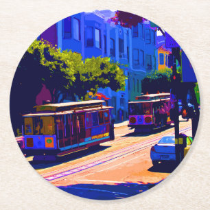 San_Francisco_2015_0403 Round Paper Coaster